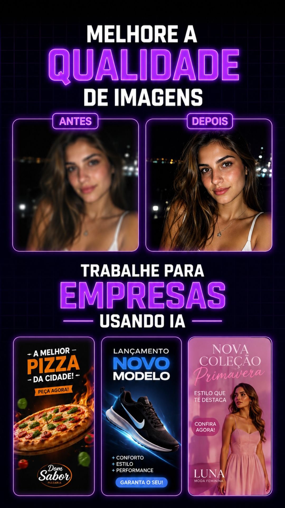 Melhore a qualidade de imagens e trabalhe para empresas usando IA